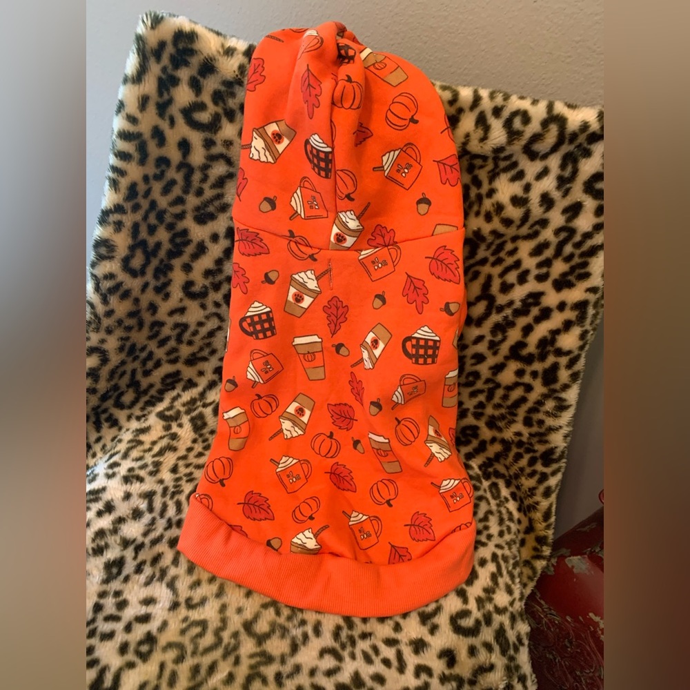 🎃 coffee Latte Hoodie for Pets NWT